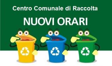 ORARI CENTRO RACCOLTA ORARI CENTRO RACCOLTA