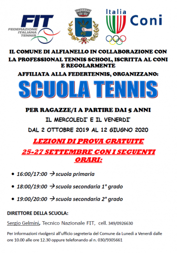 SCUOLA TENNIS SCUOLA TENNIS